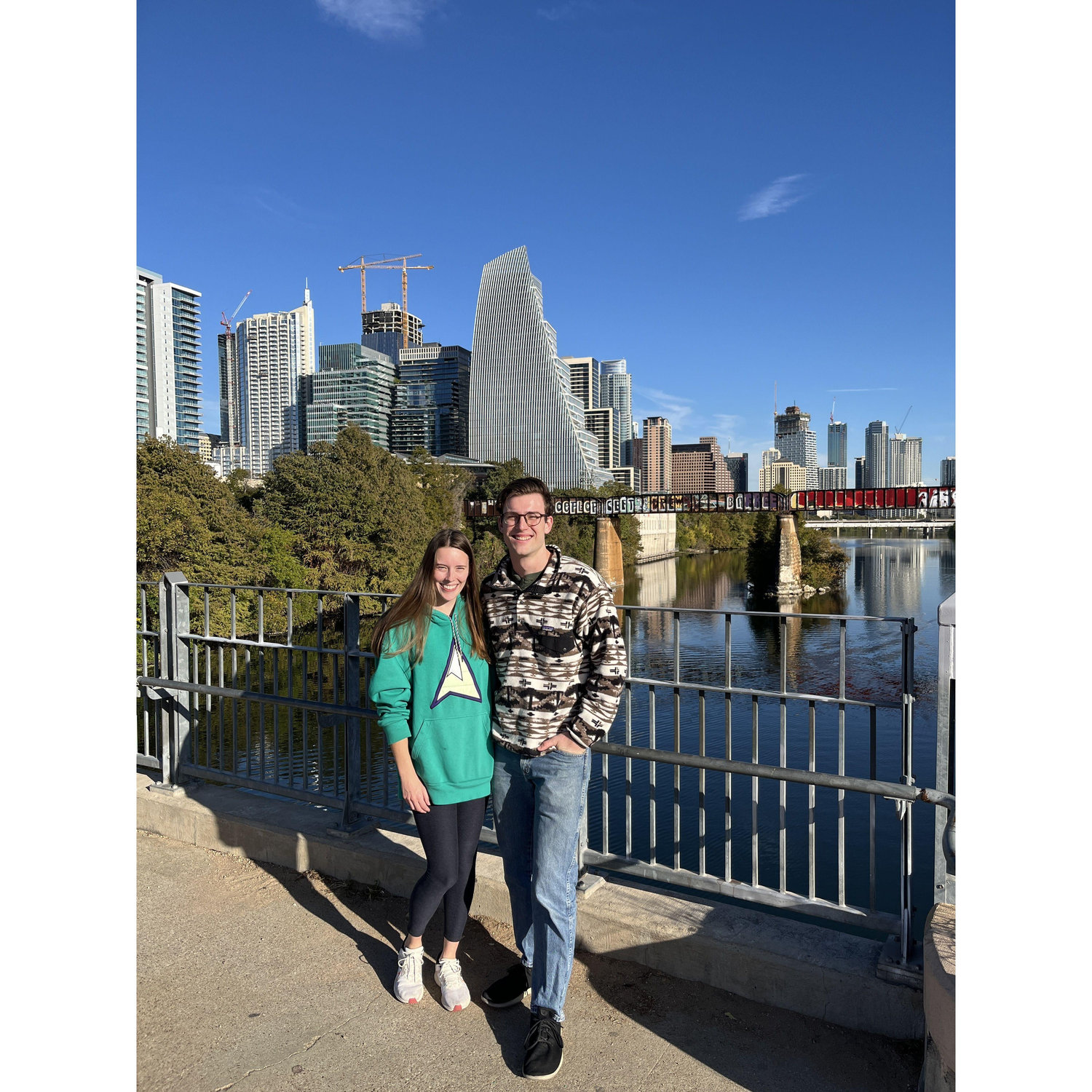 Thanks for making us take a picture in Austin, Gretchen.