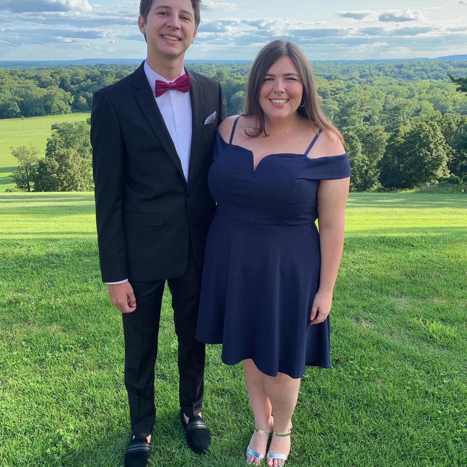 Our first wedding together in 2019.