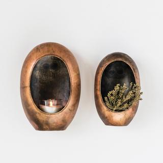 2-Piece Metal Wall Container Set