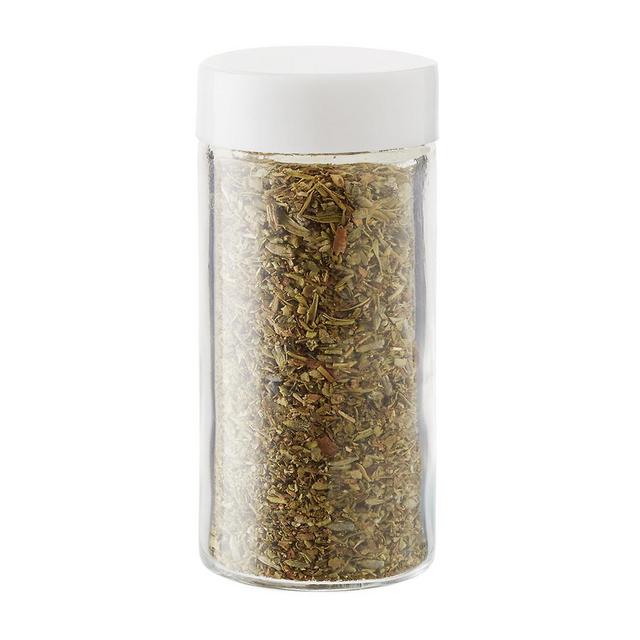 3 oz. Glass Spice Bottle with White Lid