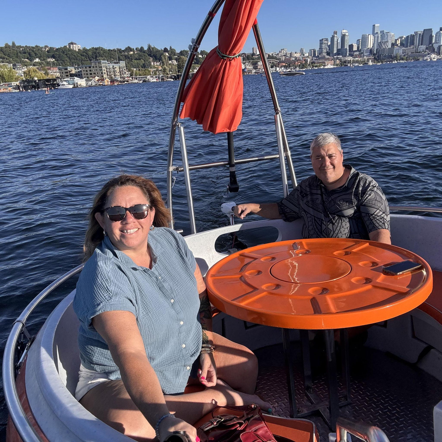Lake Union Donut Boat.  Putt....Putt......Putt......blptttt.