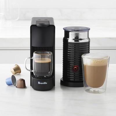 Nespresso Essenza Mini Espresso Machine by Breville with Aeroccino Milk Frother