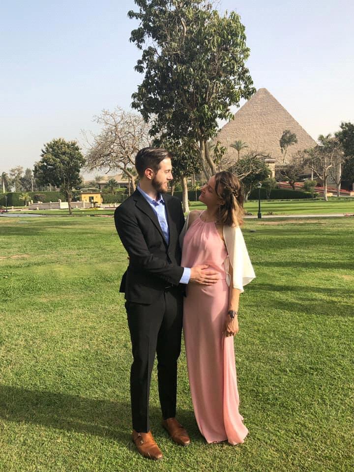 At the wedding of our two dear friends, Lindsay and Mo!