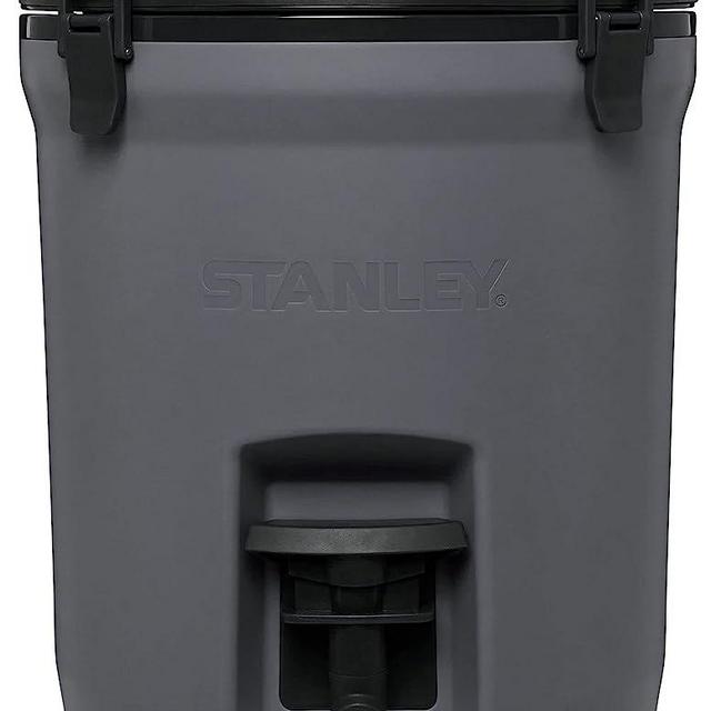 Stanley Adventure Water Jug, 2 Gallon Camping Water Container with Spigot, Leakproof BPA-Free Beverage Cooler with Double Wall Foam, Charcoal, Outdoor and Camping Essentials