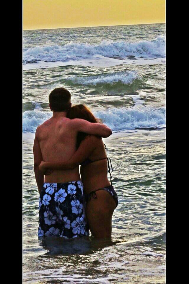 First trip to the beach together.