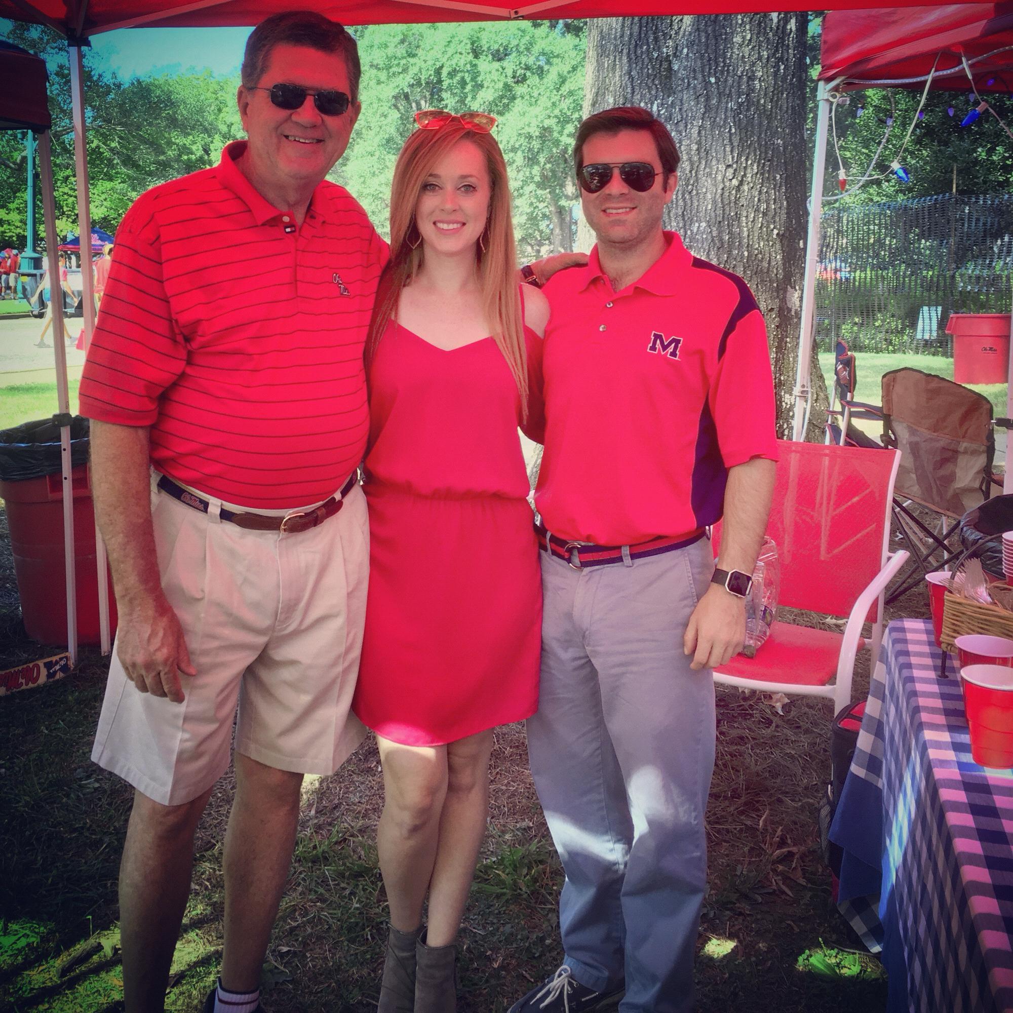 September 2017 - Oxford, MS - At an Ole Miss home game with Leah's dad.