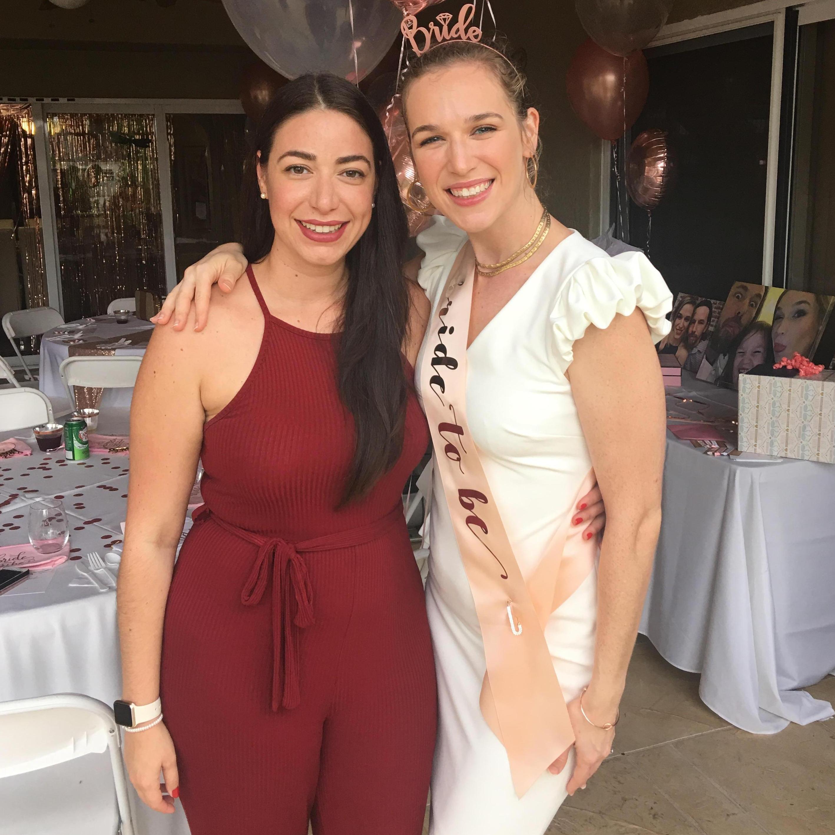 Malorie (one of Kelsey's besties) at Kelsey's Bridal Shower. Malorie and Kelsey have known each other since 6th grade. They danced together all through middle and high school.