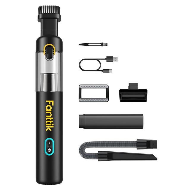 Fanttik Slim V8 Mate Cordless Car Vacuum High Power, 12000Pa/30AW, RobustClean™ Handheld Vacuum with Flexible Hose and Pet Brush, 2H Fast Charge, Portable Vacuum for Car Interior Home Cleaning