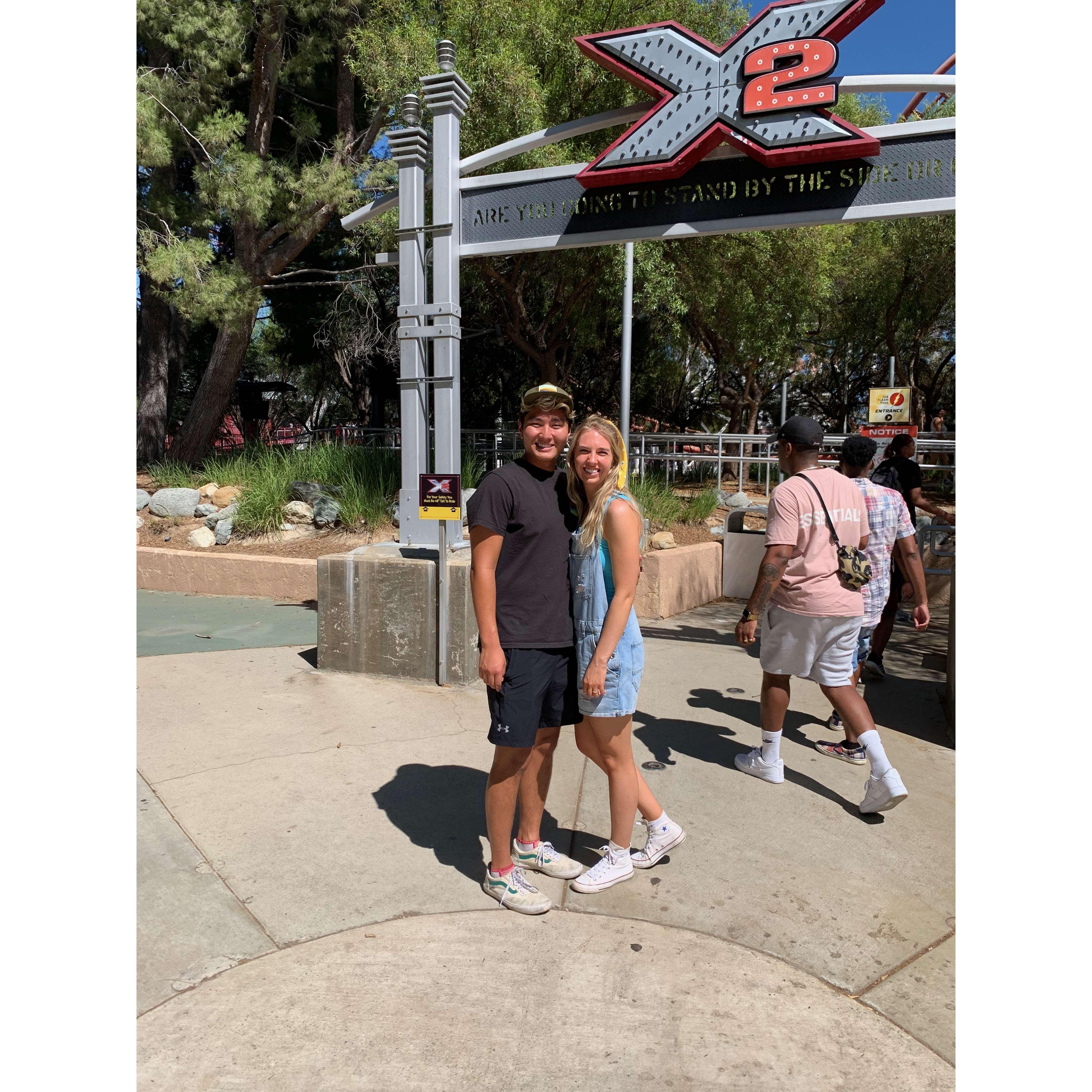 Our first trip to six flags together