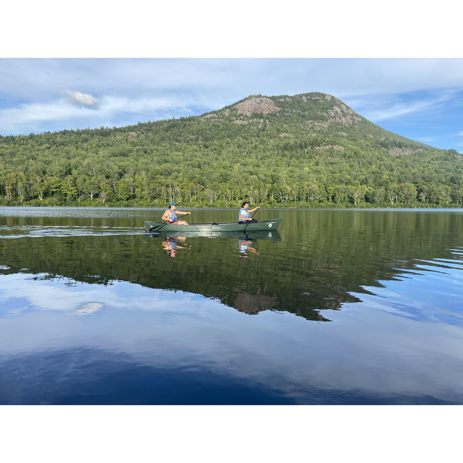 Attempting to canoe together at Baxter State Park in Sept 2022