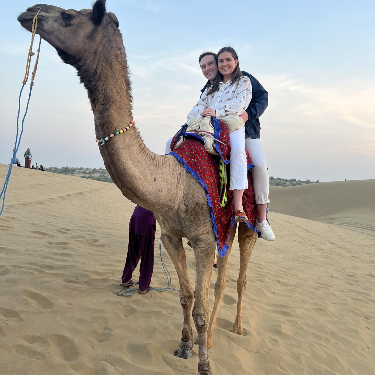 Camelback in the Thar Desert, India.