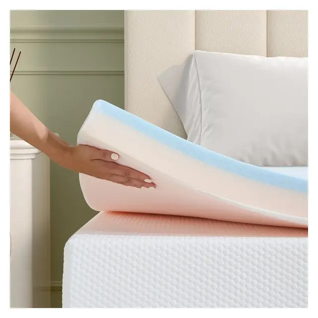 2 Inch Queen Memory Foam Mattress topper, Foam Surface with Protective Layer, Protecting the Foam protects you more.