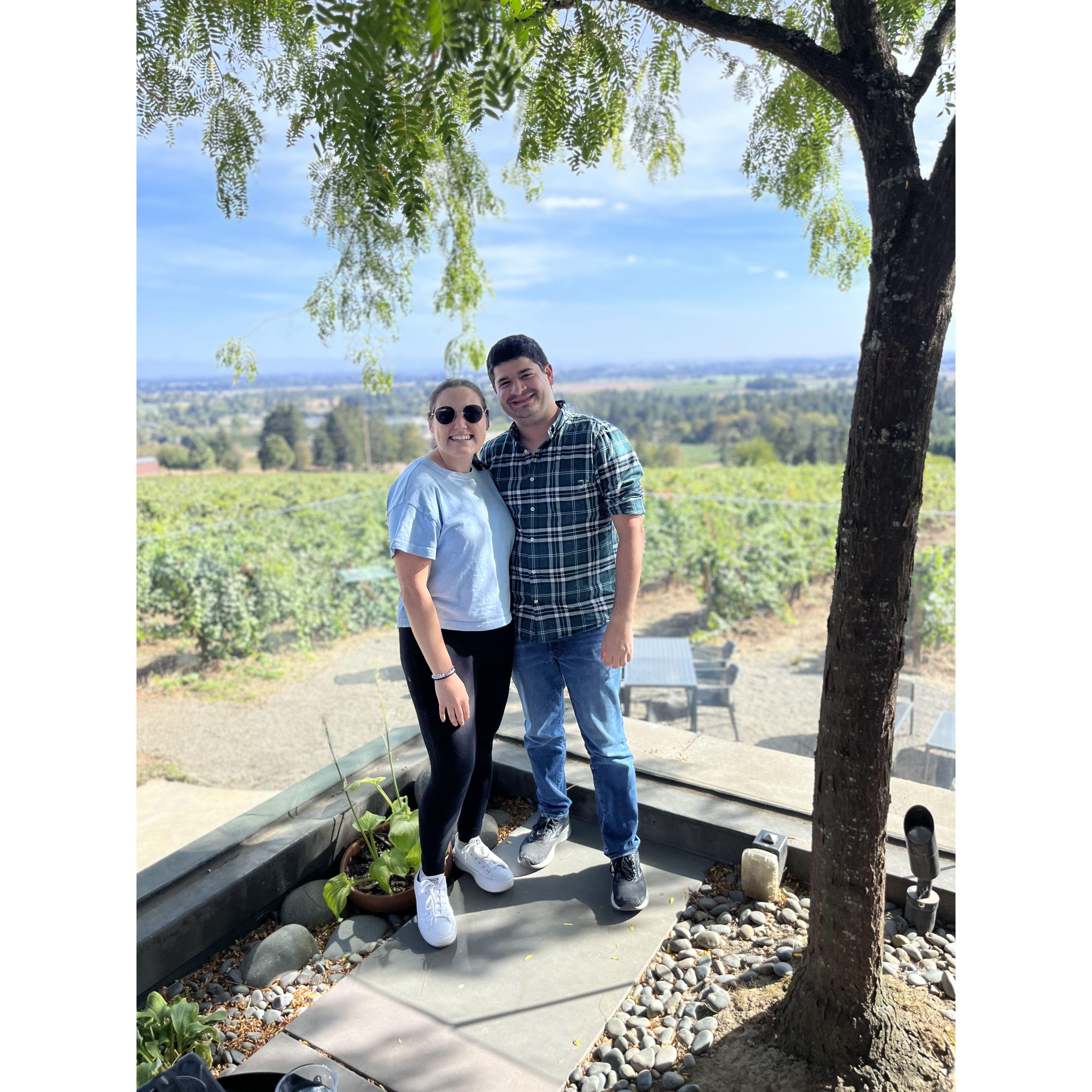Wine tasting in Oregon