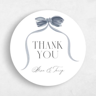 Dusty Blue Wedding Sticker - Brienno