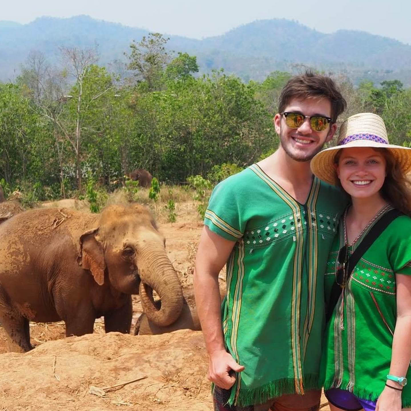 Hanging with elephants in Chiang Mai, Thailand (2019)