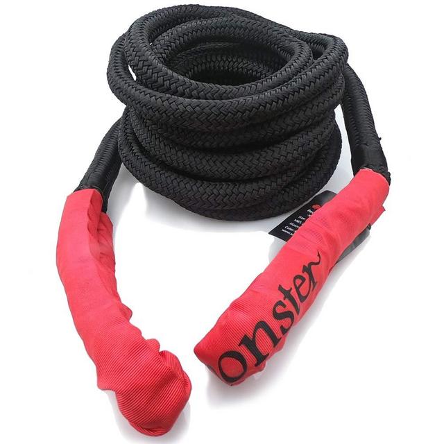 X MONSTER Kinetic Recovery Tow Rope 7/8" x 30'(26,000lbs Breaking Strength)