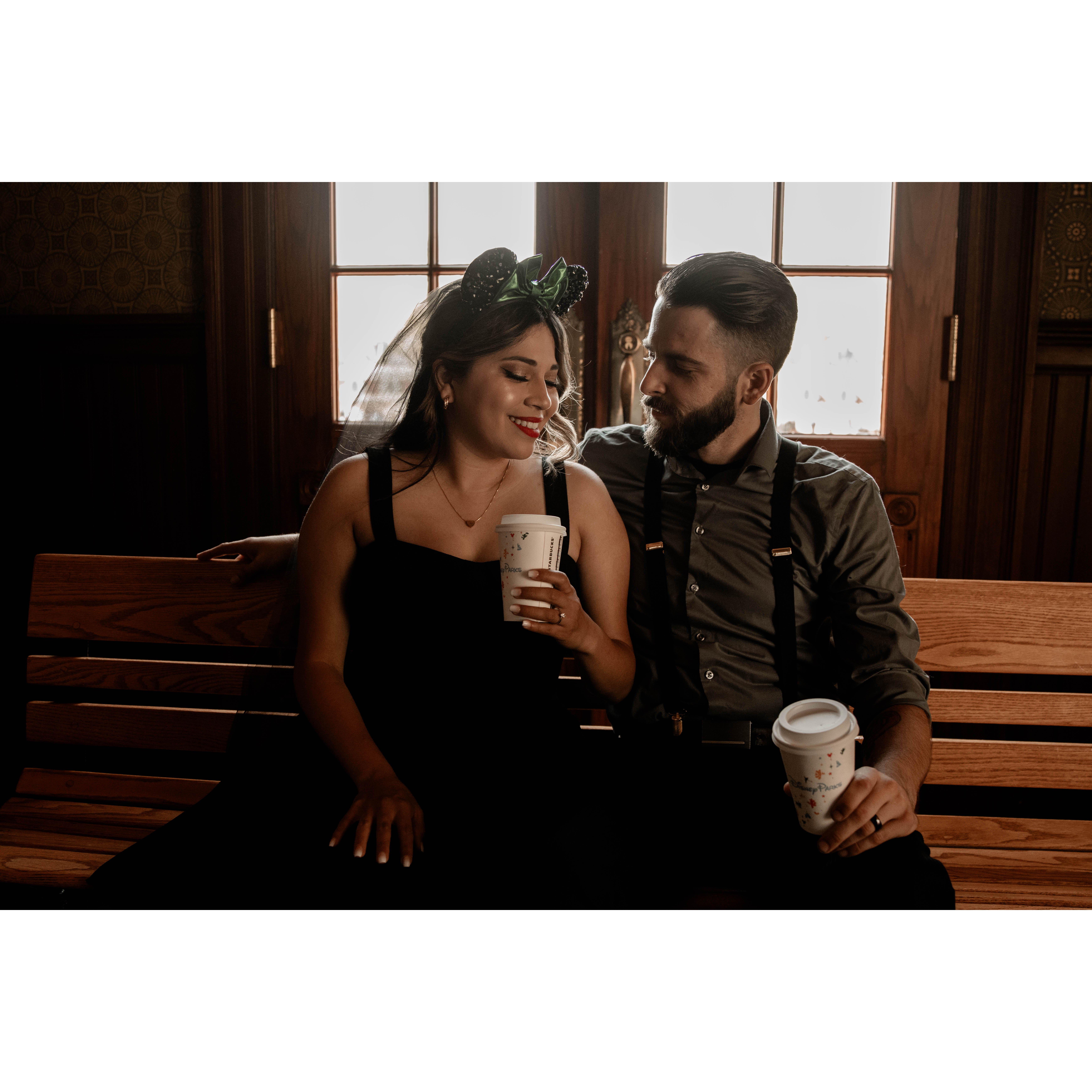 Disneyland Fairytale Engagement Photo shoot