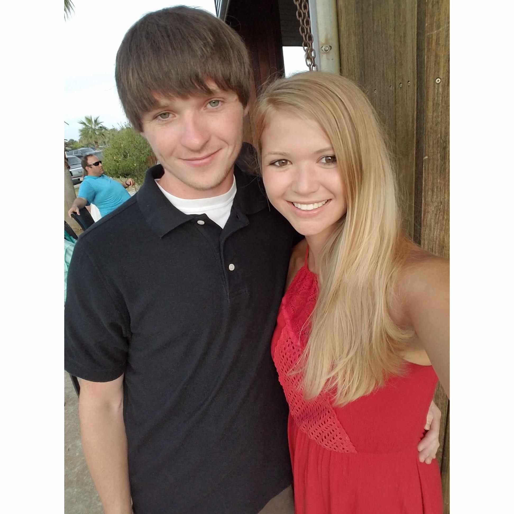 One of our first pictures together. I went with the Turlington's to Gulf Shores only 3 weeks into dating Brendan.