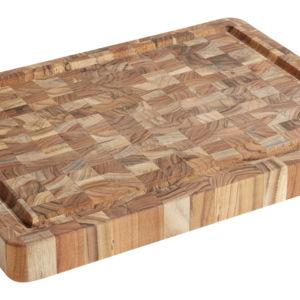 Teakhaus End Grain Wood Reversible Trencher Butcher Block - World Market