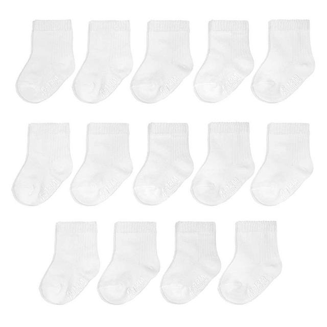 Fruit of the Loom Baby 14-Pack Grow & Fit Flex Zones Cotton Stretch Socks - Unisex, Girls, Boys