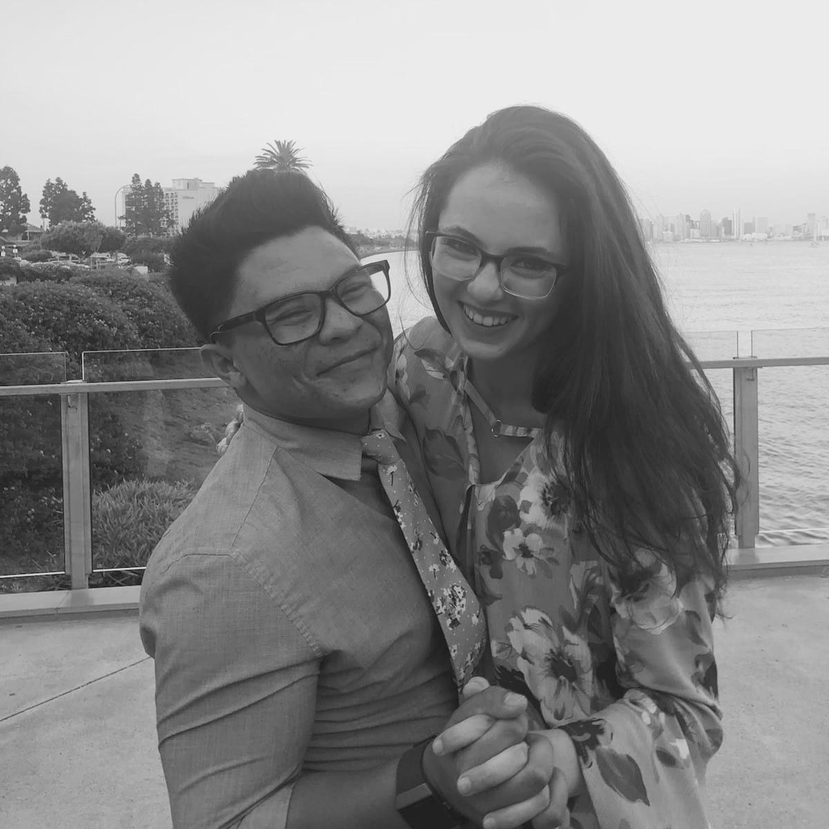 Celebrating our friends on their wedding day in San Diego!