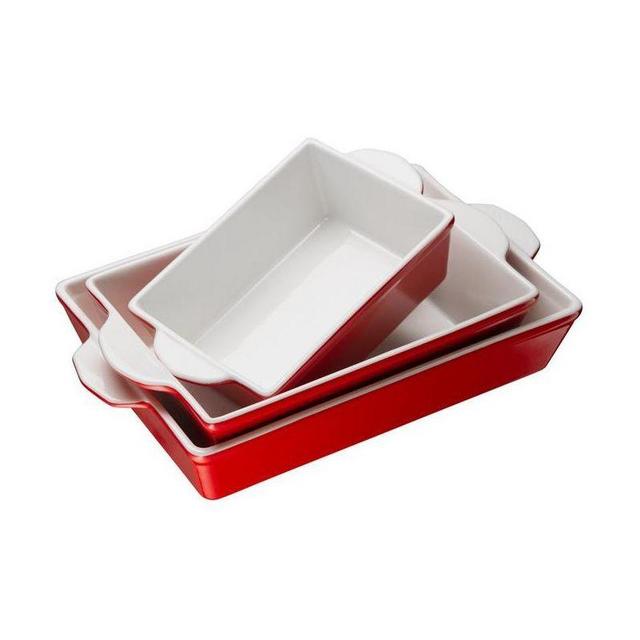 Kook Ceramic Baking Dishes, Set of 3
