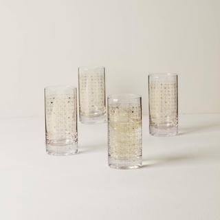 Tuscany Classics Gold Dust Highball Glass, Set of 4