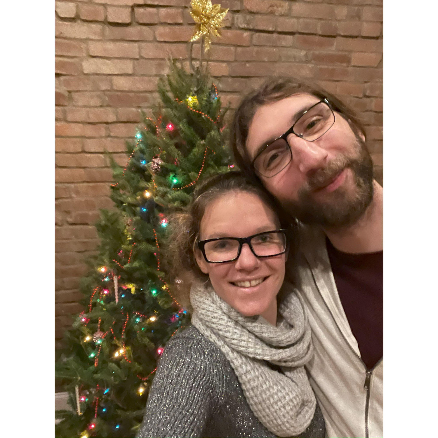 Our first Christmas together in 2020