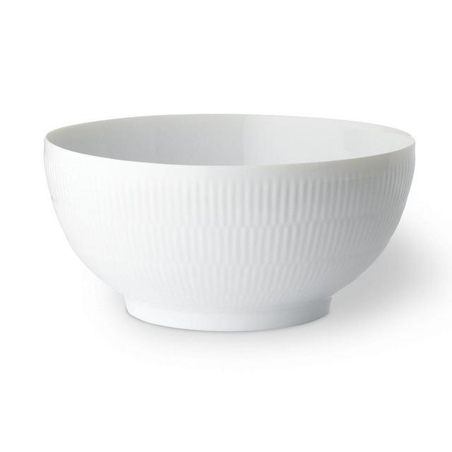 Royal Copenhagen White Fluted Plain 9.5" Serving Bowl