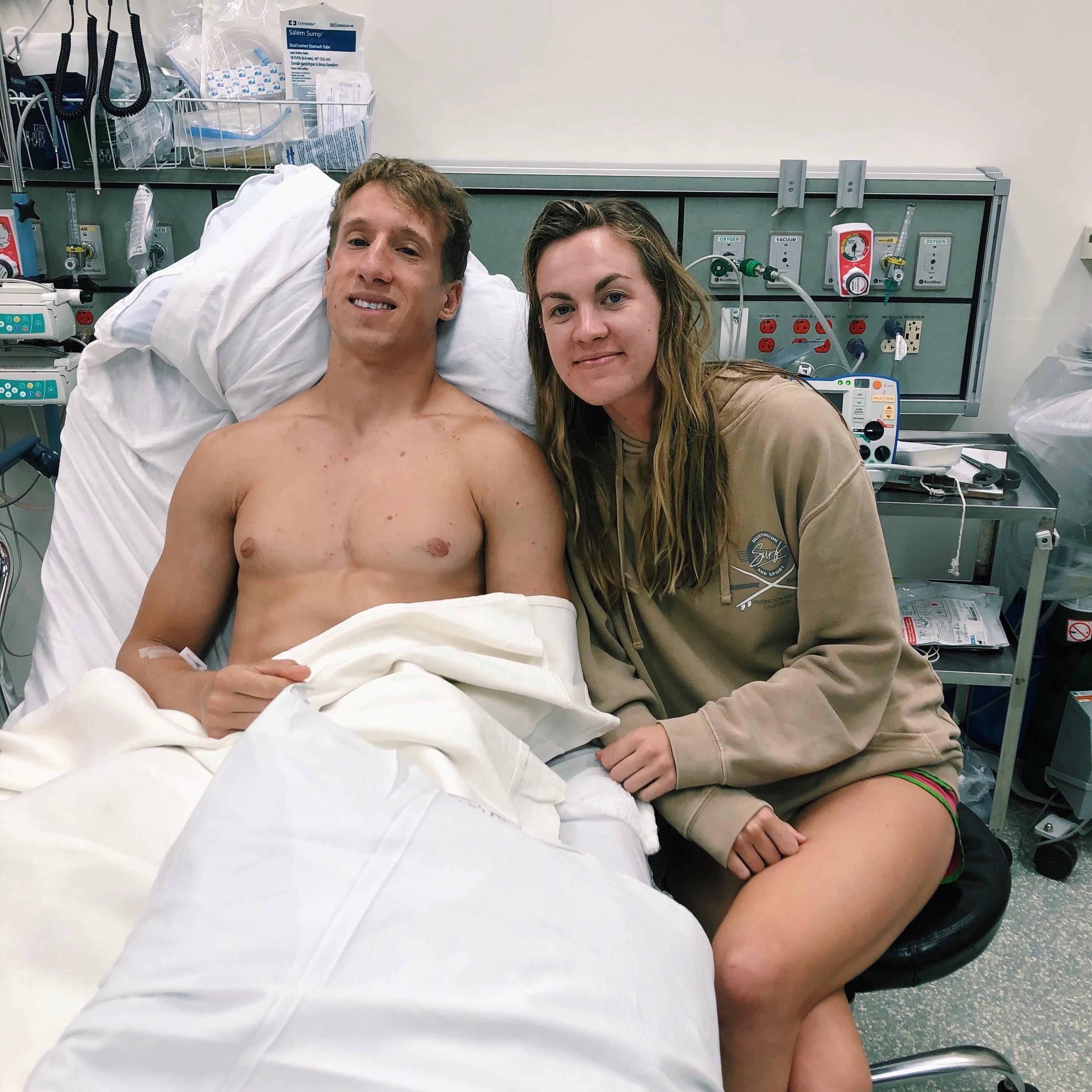 This was Jordan's true intro to the Cooks. While battling on the lake, Jordan dislocated his shoulder and got anesthesia in an ambulance. A few hours later, we said "I love you" for the first time.