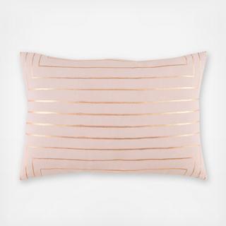 Crescent Striped Lumbar Throw Pillow