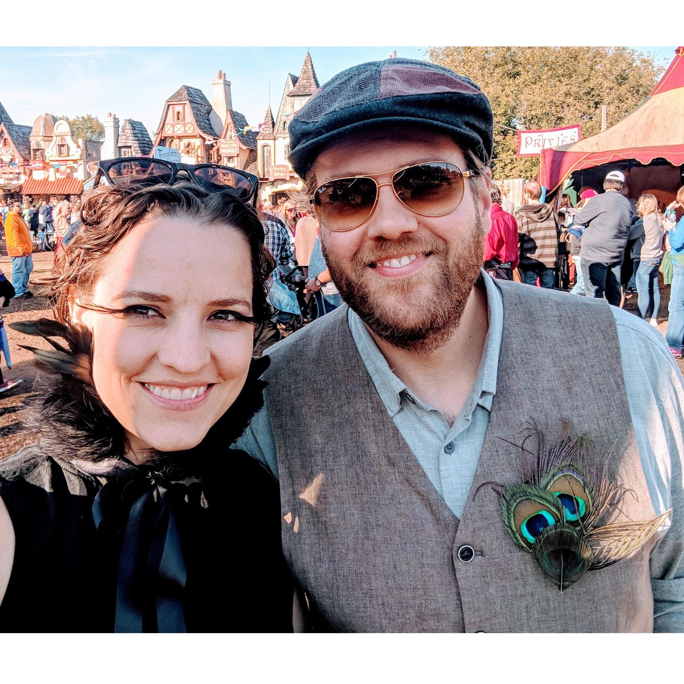 It didn't take her long to warm up to the Renaissance Festival.
