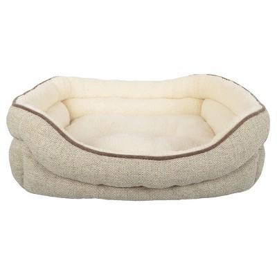 Stone Double Bolster Cuddler Dog Bed - River Birch - Boots & Barkley™