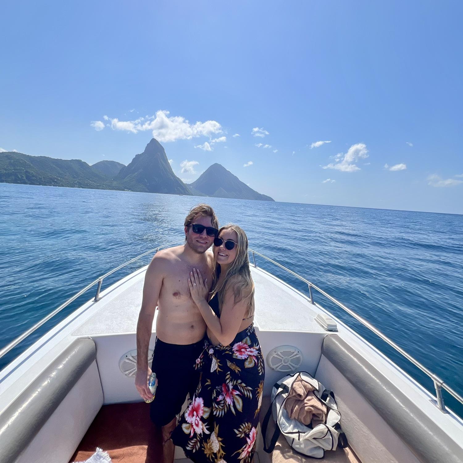 Boat excursion- Views of the Gros and Petit Pitons!