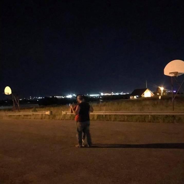 Independence Day, 2017, the night he asked me out. It was our first dance, with the fireworks popping in the distance!