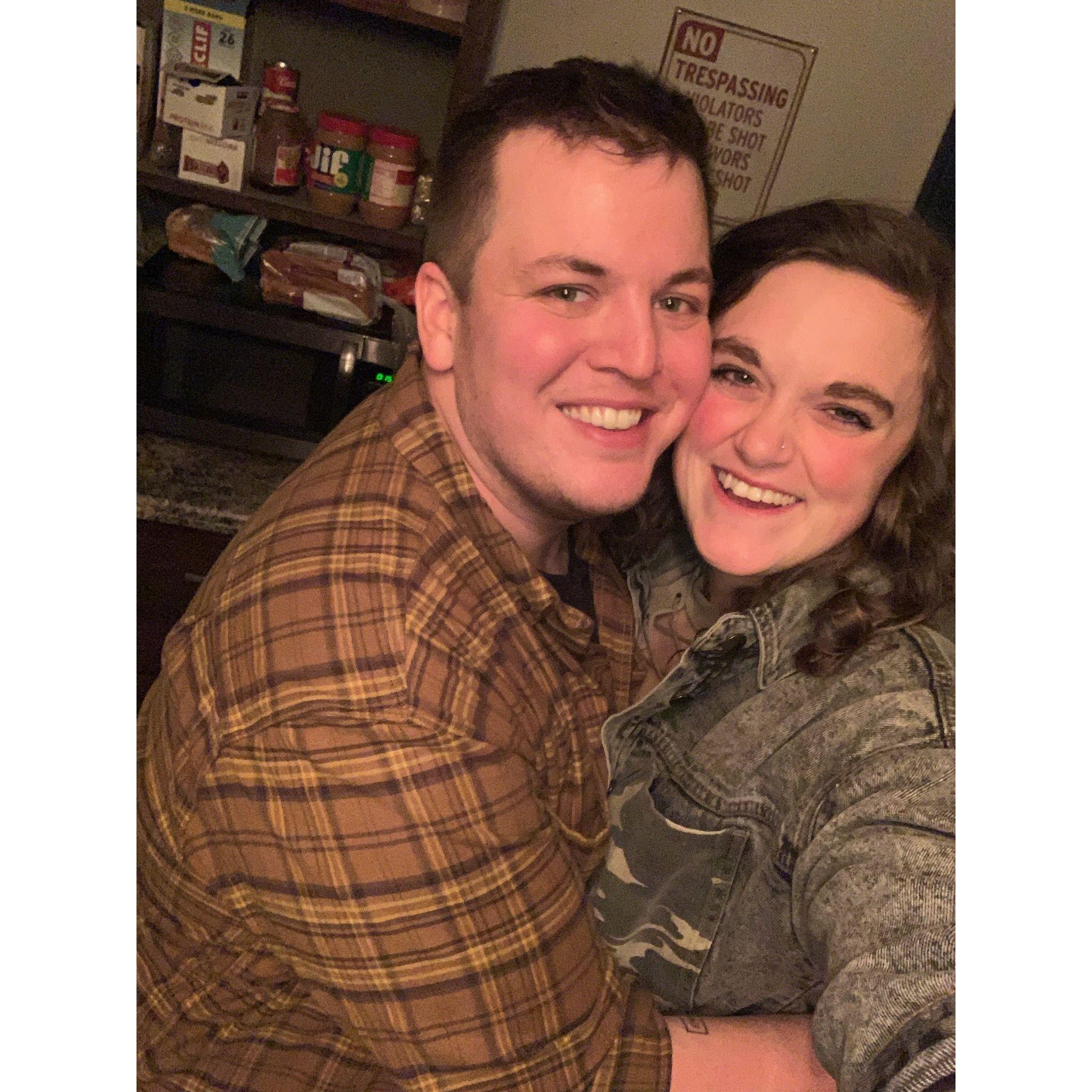 February 14, 2023 - Our first Valentine's day <3 Jack took me to Whispers for drinks, then to Tito's for appetizers, and then we went back to his house, and he made me the best steak dinner!!
