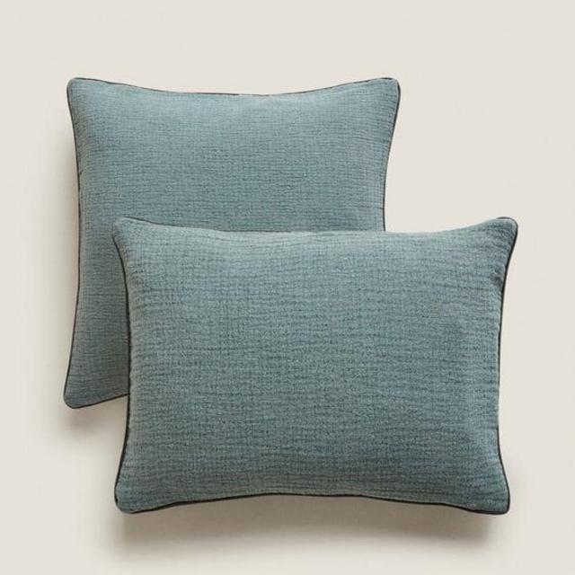 THROW PILLOW COVER WITH TRIM 12x15