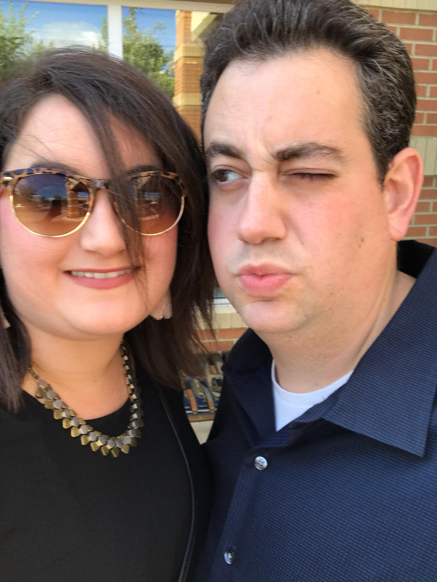 Making faces at Joe and Rachael's Wedding