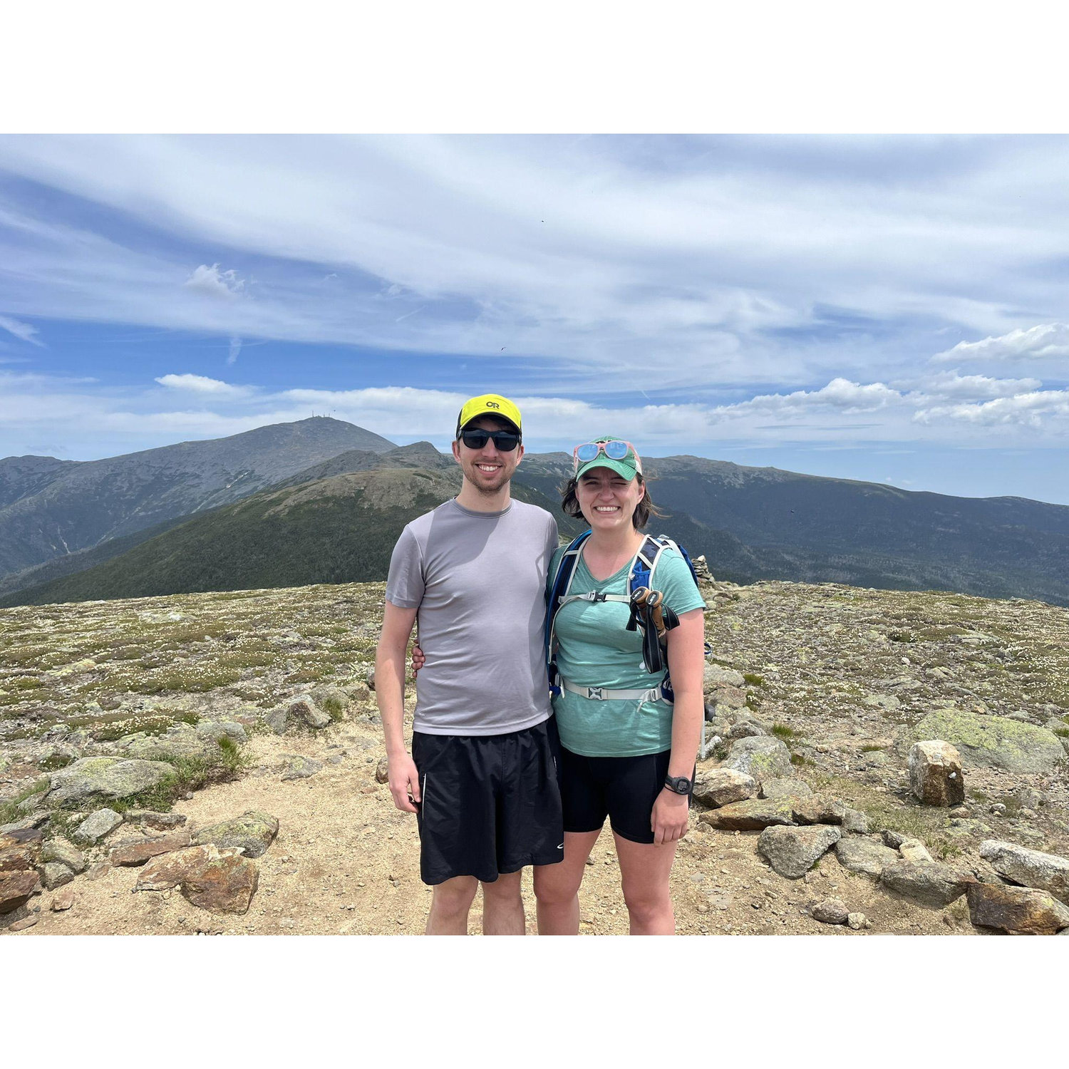 We stopped trying to impress each other while hiking, and now Keelin complains the whole time. He still asked her to marry him, though!