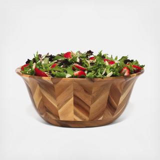 Acacia Hand Pieced Herringbone Bowl