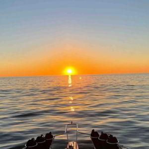 Sunset Boat Ride in Greece