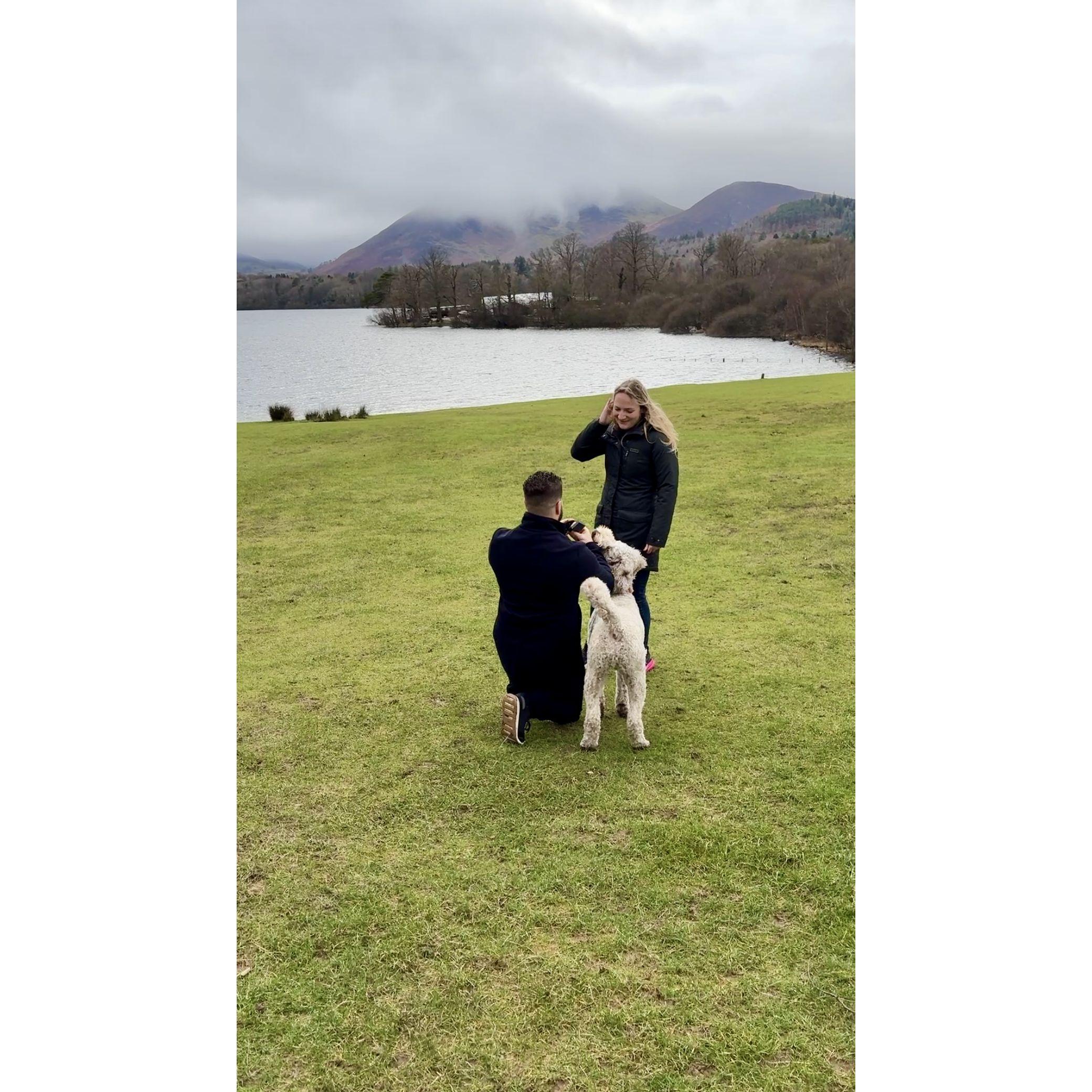 Engagement in Lake District - our favorite place