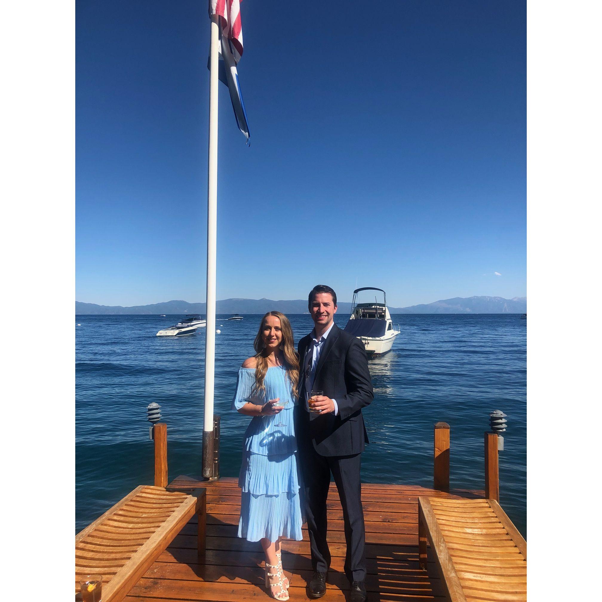 Celebrating Pat and Casey in Lake Tahoe