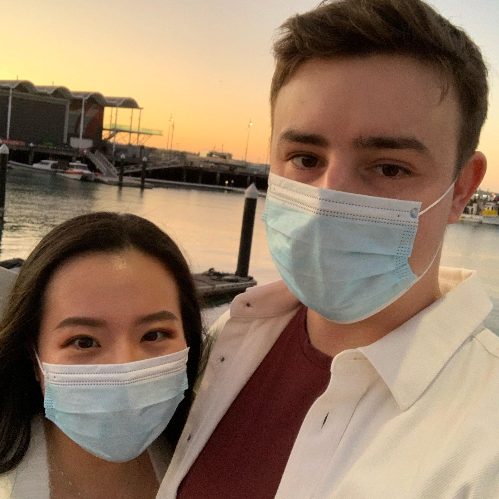 April 2022, Auckland - Out for an evening stroll along Wynyard Crossing.