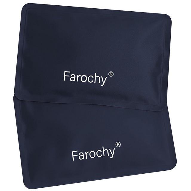 Farochy Reusable Ice Packs for Lunch Boxes - 2PCS Soft Ice Packs Freezer Packs for Cooler Gel Ice Packs, Keep Food Cold or Hot