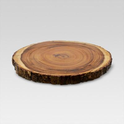 15" Acacia Wood Round Serving Platter Brown - Threshold™