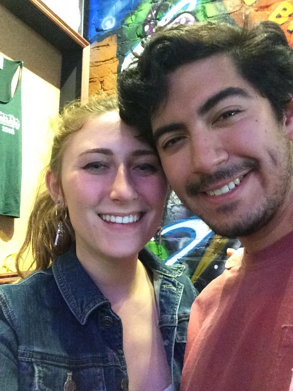 Mallory and Esteban in Savannah for St. Patrick’s Day