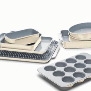 Ceramic-Coated Bakeware Set | Non-Toxic & Non-Stick in the Cream color