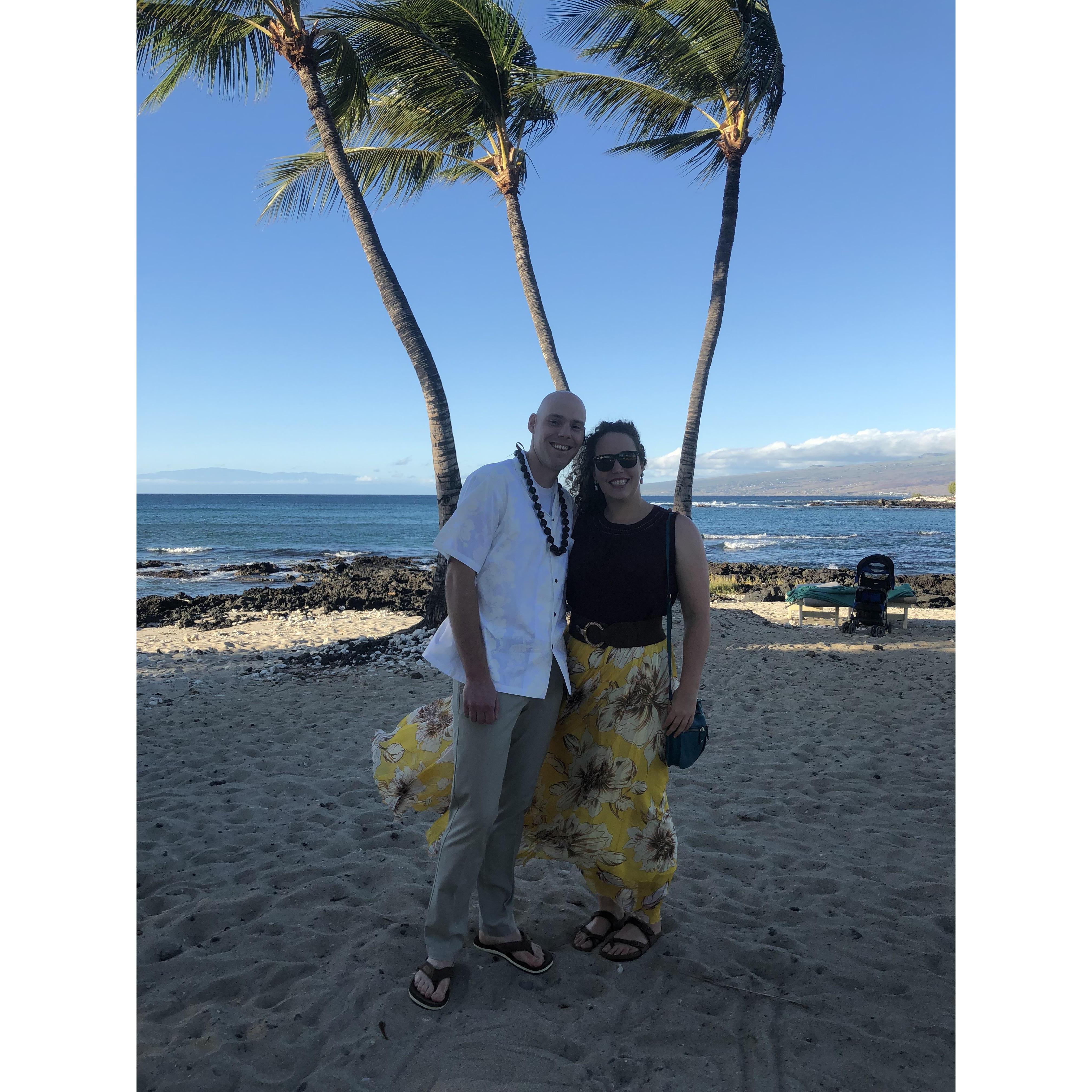We went to Hawaii last year for Tom and Karen's wedding. This was also Andy's first time swimming in the ocean. He is so spoiled now...