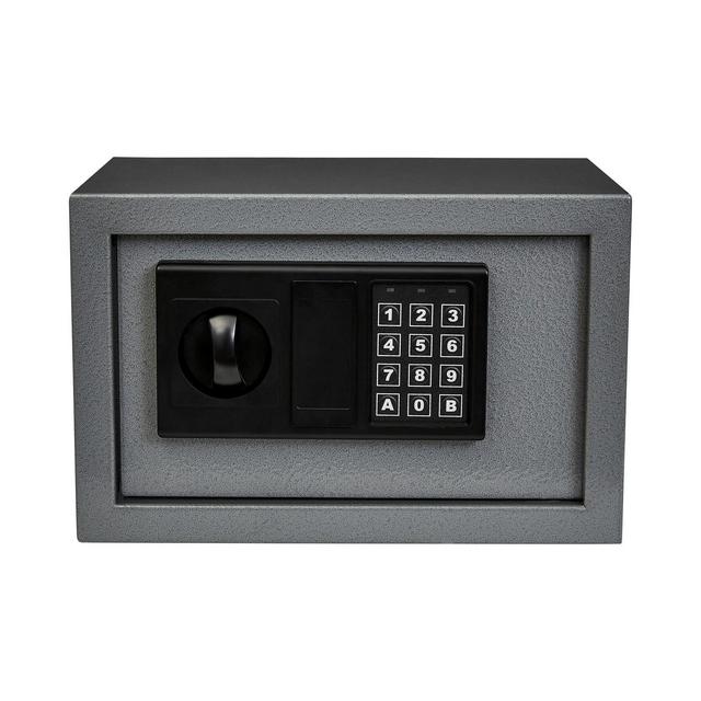Digital Safe Box - Steel Lock Box with Keypad, 2 Manual Override Keys Protects Money, Jewelry, Passports - For Home or Office by Stalwart